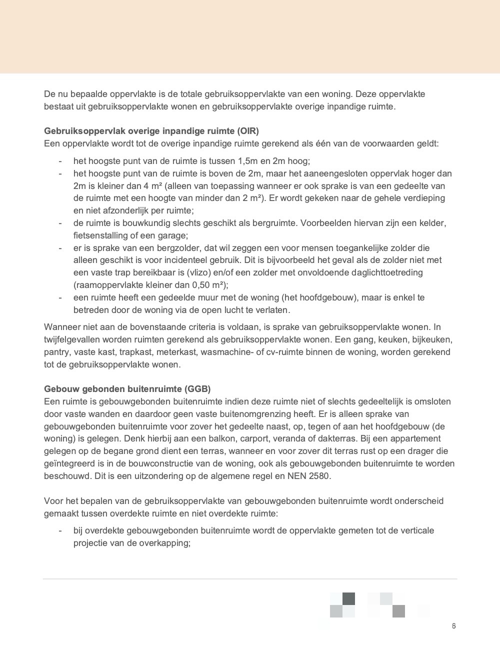 Meetrapport woning, pagina 6
