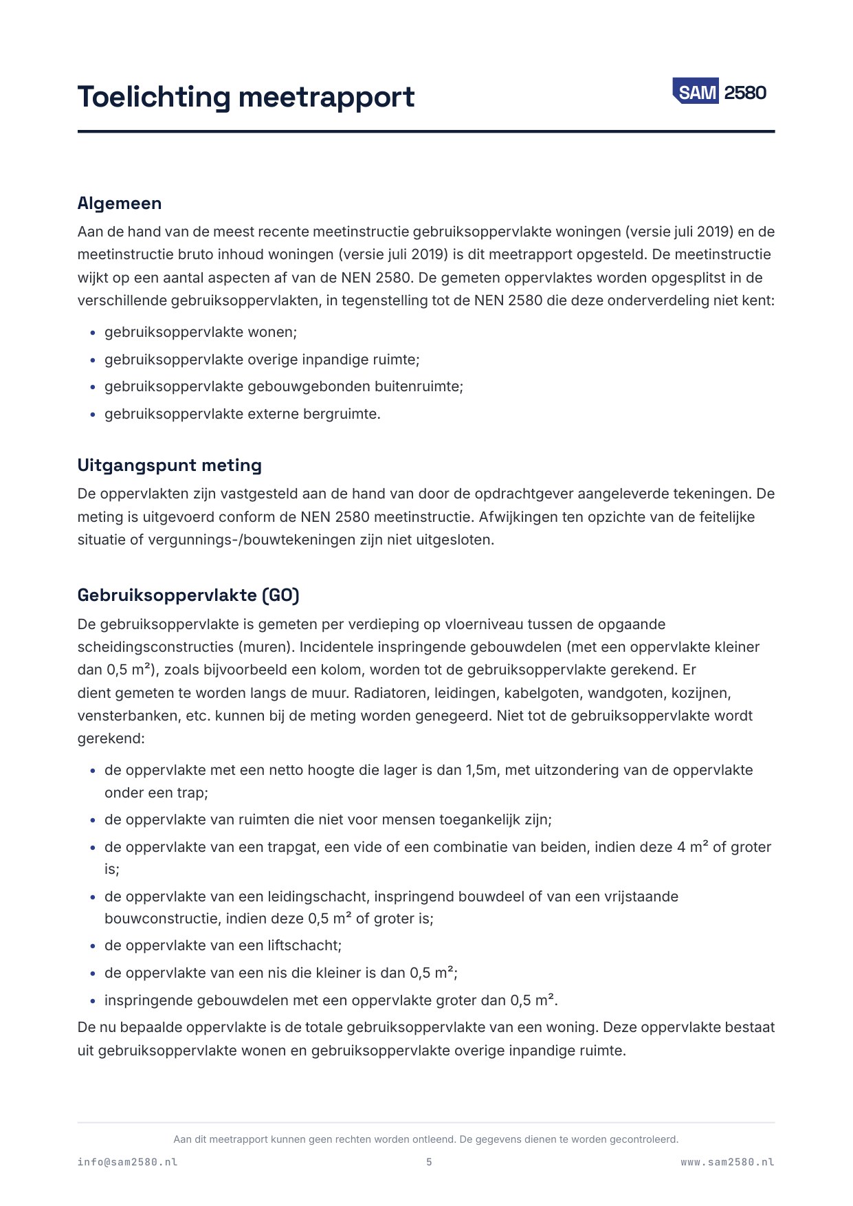 Meetrapport woning, pagina 5