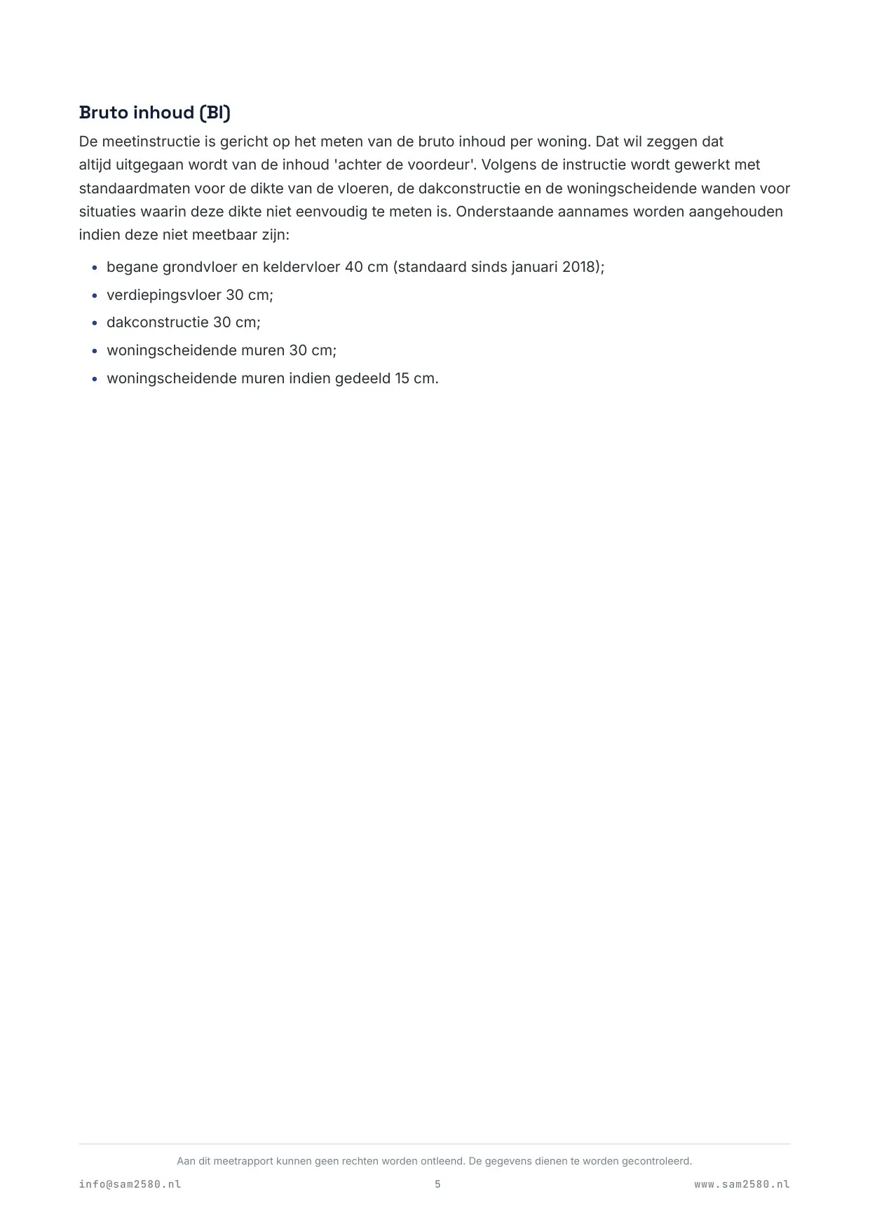 Meetrapport woning, pagina 7